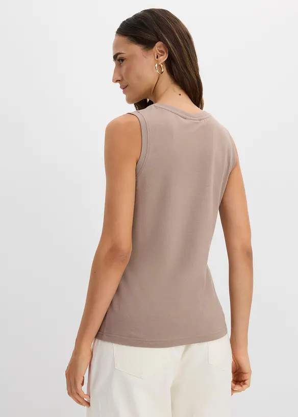 Tanktop in braun von hinten (im Anschnitt) - bonprix