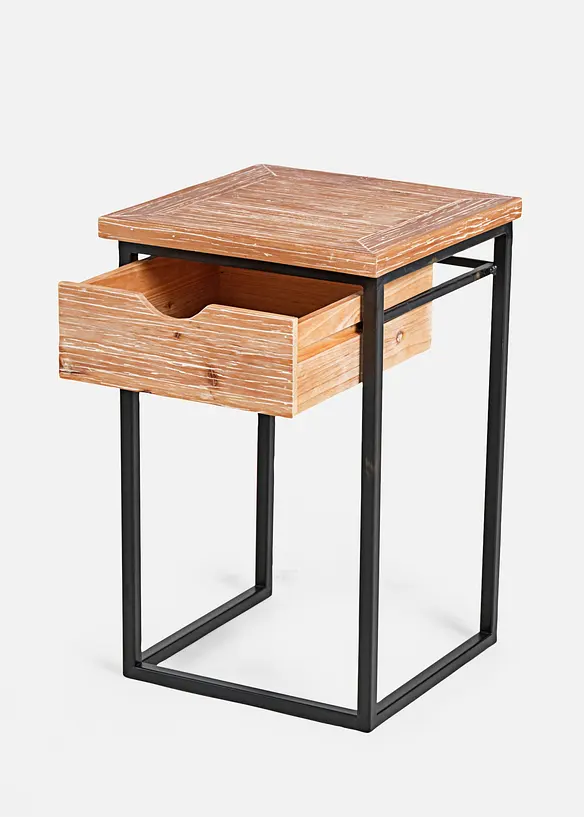 Beistelltisch in beige von vorne - bonprix