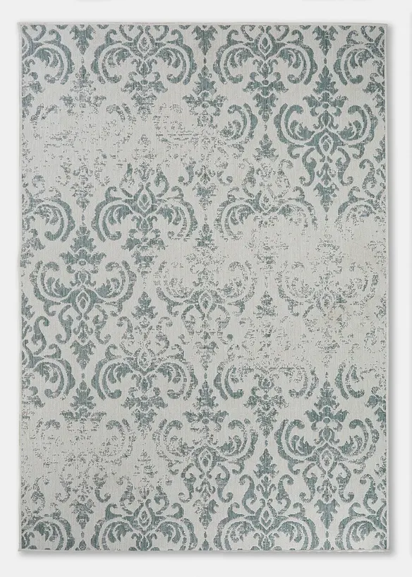 In-und Outdoor Teppich mit orientalischer Musterung in blau von vorne - bonprix