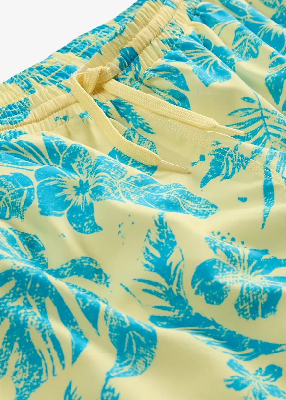Badeshorts kurz in gelb - bonprix