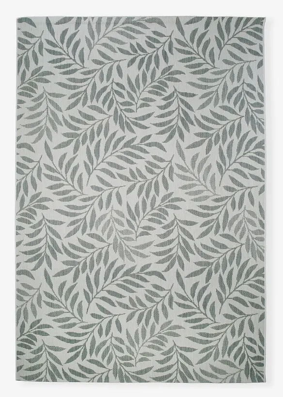 In- und Outdoor Teppich mit moderner Musterung in grau von vorne - bonprix