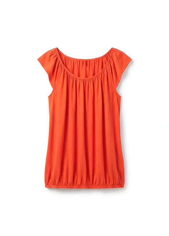 Shirt aus softem Viskose-Mix in rot von vorne - bonprix