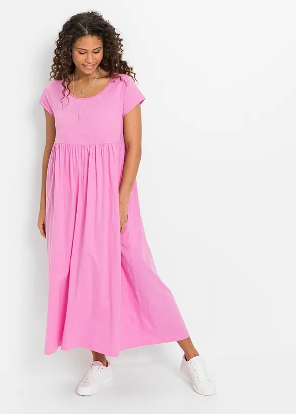 Shirtkleid aus Bio-Baumwolle in pink von vorne (Totalaufnahme) - bonprix Shirtkleid aus Bio-Baumwolle in pink von vorne (Totalaufnahme) - bonprix