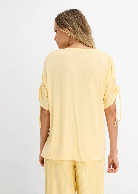 Shirt aus fließender Viskose in gelb von hinten (im Anschnitt) - bonprix Shirt aus fließender Viskose in gelb von hinten (im Anschnitt) - bonprix
