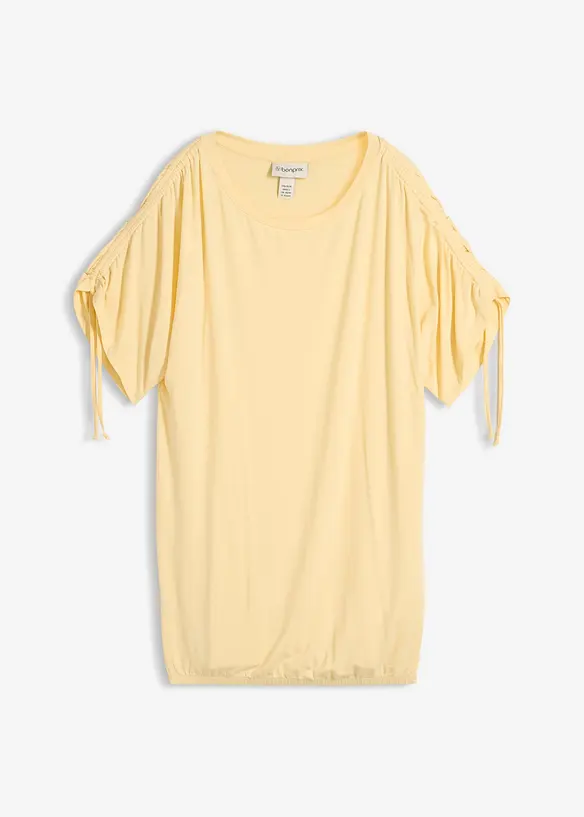 Shirt aus fließender Viskose in gelb von vorne - bonprix Shirt aus fließender Viskose in gelb von vorne - bonprix