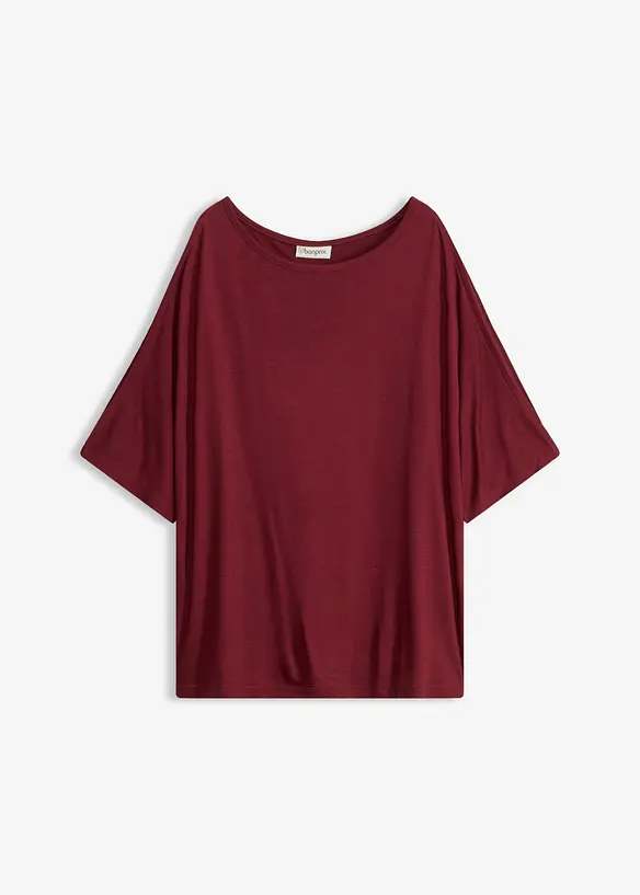 Cold-Shoulder-Shirt aus Viskose in rot von vorne - bonprix Cold-Shoulder-Shirt aus Viskose in rot von vorne - bonprix
