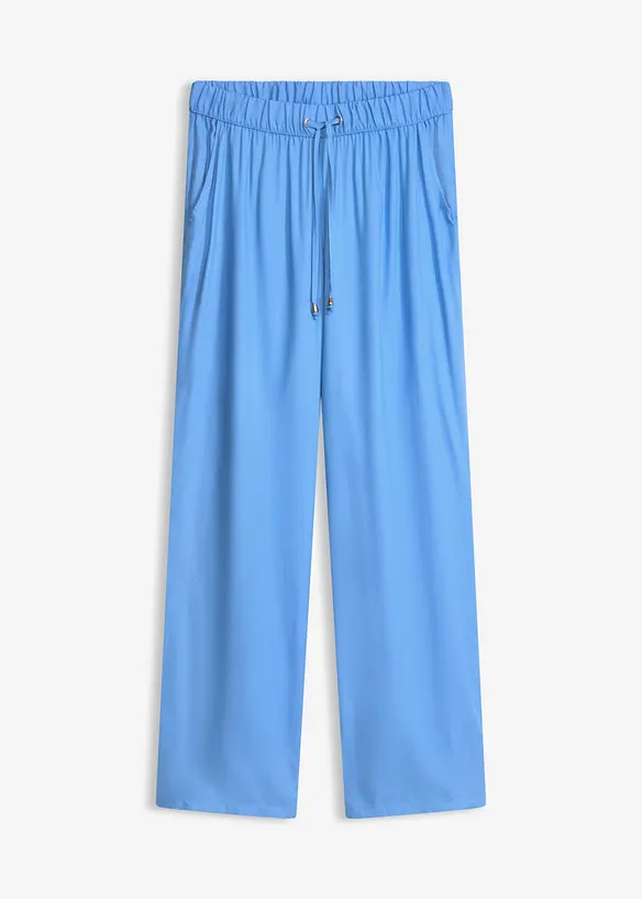 Viskose Schlupfhose in blau von vorne - bonprix Viskose Schlupfhose in blau von vorne - bonprix