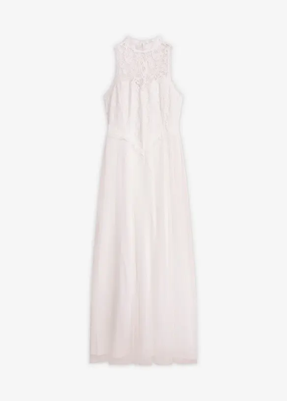 Brautkleid aus Tüll und Spitze in weiß von vorne - bonprix