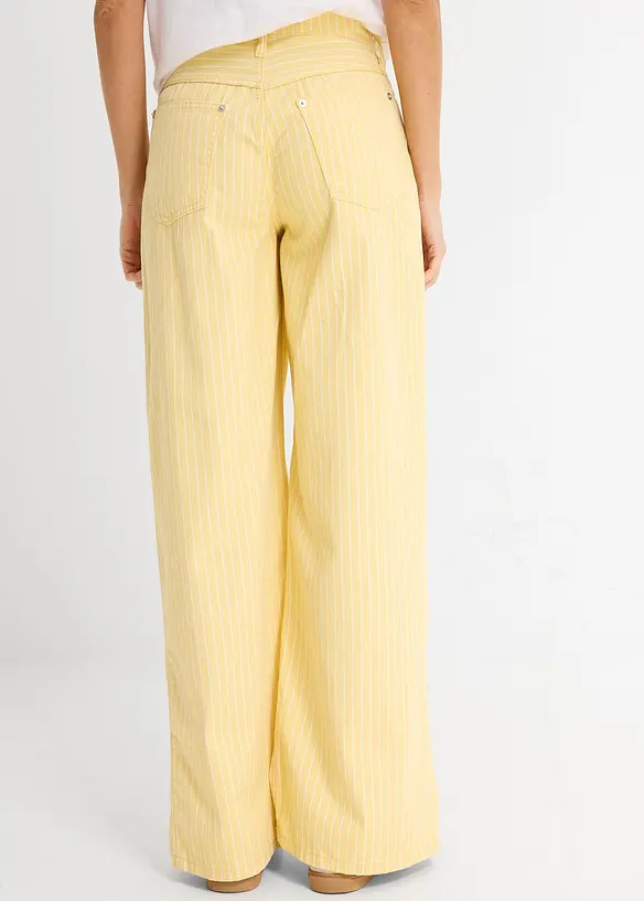 Twillhose aus reiner Baumwolle in gelb von hinten - bonprix Twillhose aus reiner Baumwolle in gelb von hinten - bonprix