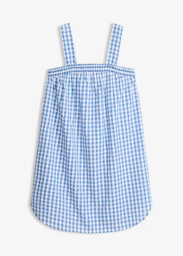 Strandkleid aus reiner Baumwolle in blau von vorne - bonprix Strandkleid aus reiner Baumwolle in blau von vorne - bonprix