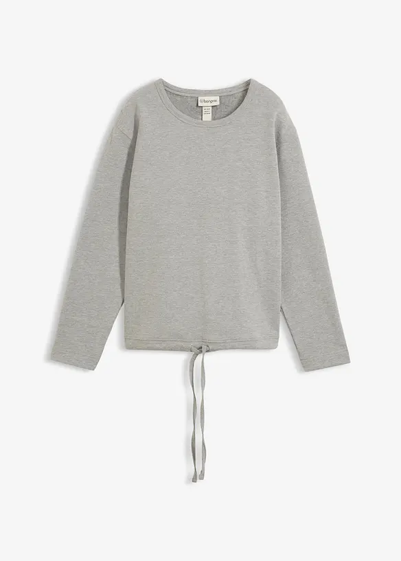 Sweatshirt mit Bio-Baumwolle in grau von vorne - bonprix Sweatshirt mit Bio-Baumwolle in grau von vorne - bonprix