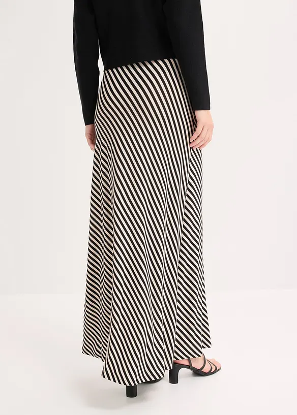 Jersey-Rock aus Viskose-Mix in schwarz von hinten - bonprix Jersey-Rock aus Viskose-Mix in schwarz von hinten - bonprix