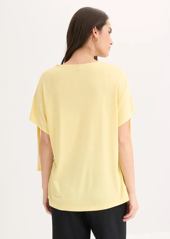 Shirt aus softem Modal-Mix in gelb von hinten (im Anschnitt) - bonprix Shirt aus softem Modal-Mix in gelb von hinten (im Anschnitt) - bonprix