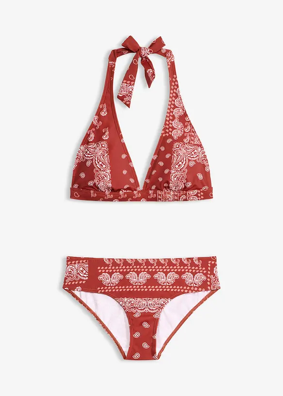Neckholder Bikini (2-tlg. Set) in rot von vorne - bonprix