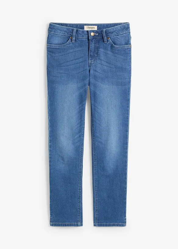7/8-Jeans mit Schlitz Stretch in blau von vorne - bonprix 7/8-Jeans mit Schlitz Stretch in blau von vorne - bonprix