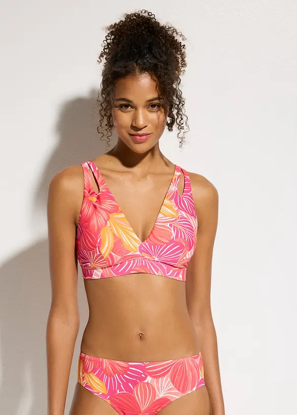 Bikini mit Cut-Out (2-tlg.Set) in bunt von vorne (Totalaufnahme) - bonprix