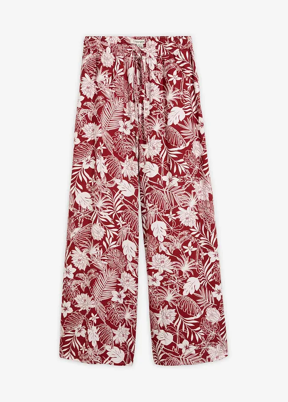 Marlenehose aus Viskose-Mix in rot von vorne - bonprix Marlenehose aus Viskose-Mix in rot von vorne - bonprix