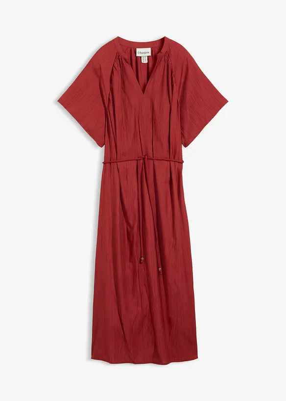 Midikleid aus softem Viskose-Mix in rot von vorne - bonprix Midikleid aus softem Viskose-Mix in rot von vorne - bonprix