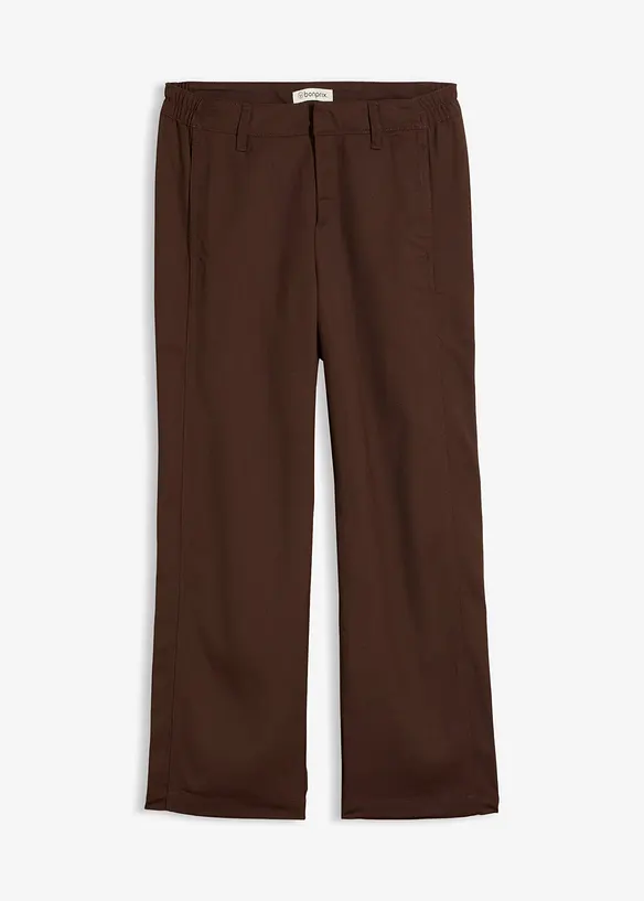 Verkürzte sommerliche Hose in braun von vorne - bonprix Verkürzte sommerliche Hose in braun von vorne - bonprix