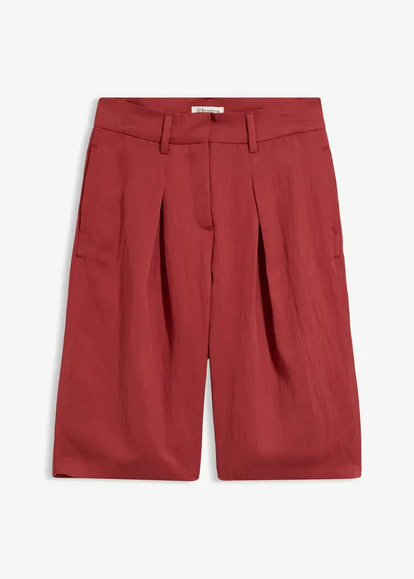 Konfektionierte Bermuda-Hose in rot von vorne - bonprix Konfektionierte Bermuda-Hose in rot von vorne - bonprix