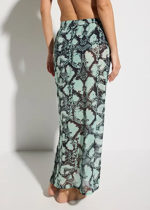 Strandrock aus leichtem Chiffon in schwarz von hinten - bonprix Strandrock aus leichtem Chiffon in schwarz von hinten - bonprix