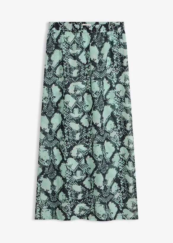 Strandrock aus leichtem Chiffon in schwarz von vorne - bonprix Strandrock aus leichtem Chiffon in schwarz von vorne - bonprix