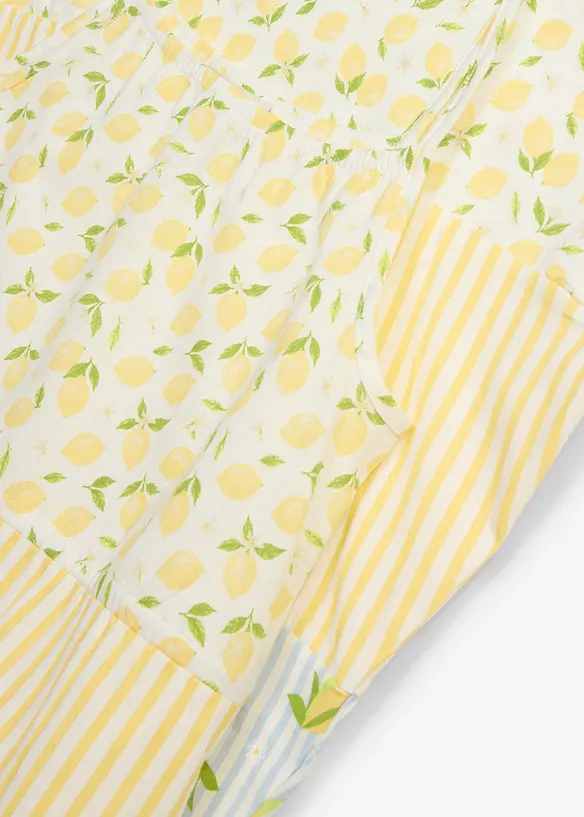 Jerseykleid aus reiner Bio-Baumwolle in weiß - bonprix