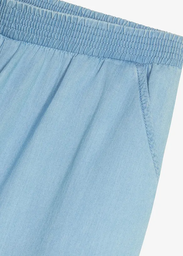 Culotte aus reiner Bio-Baumwolle mit Bequembund in blau - bonprix