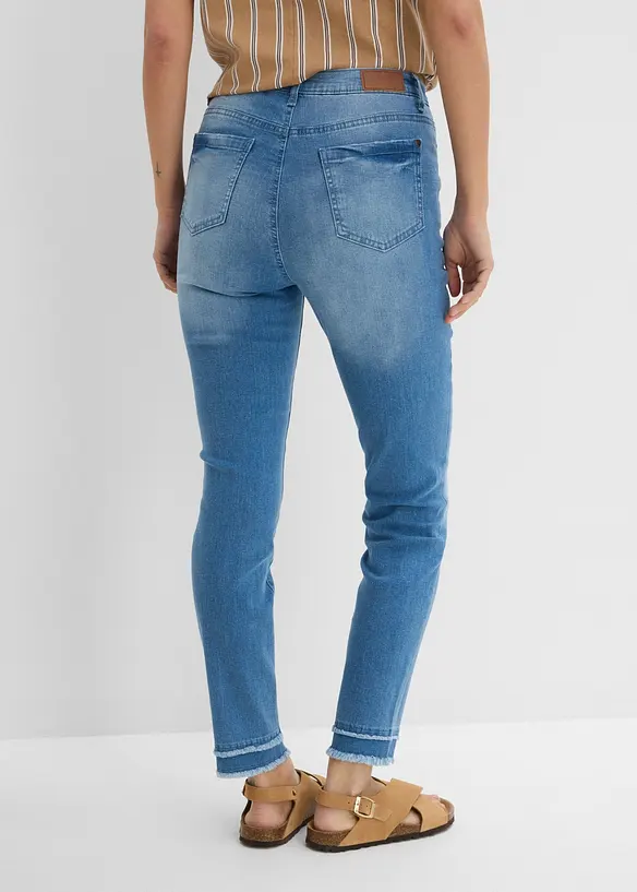 7/8 Ultra-Soft-Jeans in blau von hinten - bonprix