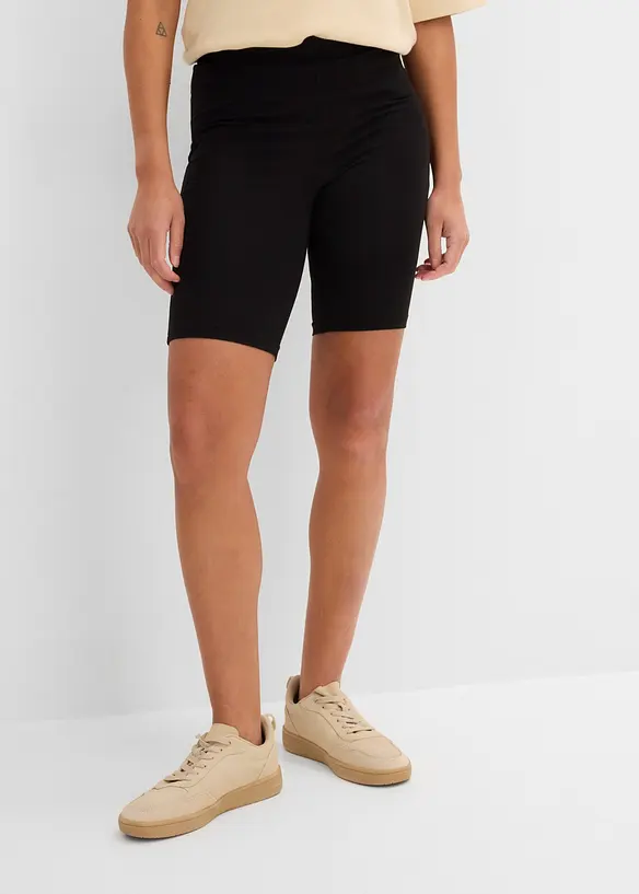 Radlerhose (2er-Pack) in weiß von vorne - bonprix Radlerhose (2er-Pack) in weiß von vorne - bonprix
