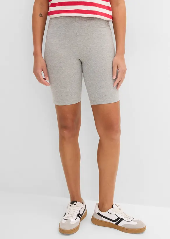 Radlerhose (2er-Pack) in grau von vorne - bonprix Radlerhose (2er-Pack) in grau von vorne - bonprix