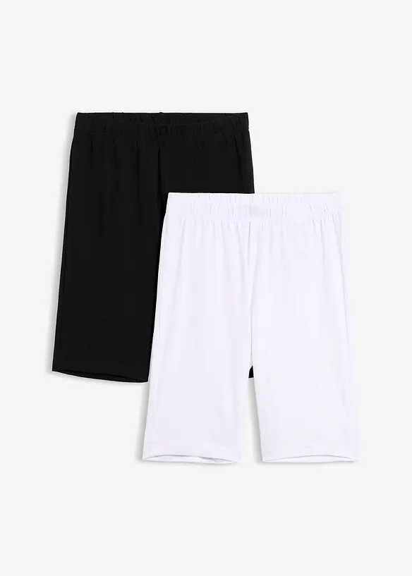 Radlerhose (2er-Pack) in weiß von vorne - bonprix Radlerhose (2er-Pack) in weiß von vorne - bonprix