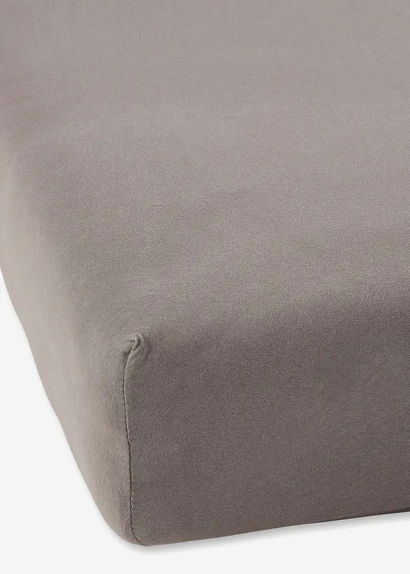 First Class Jersey Comfort Spannbettlaken in braun - bonprix