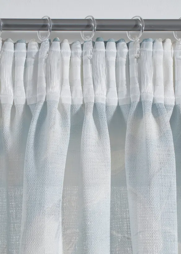 Vorhang mit Struktur (1er Pack) in blau - bonprix