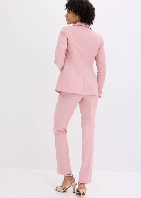 Hosenanzug (2-tlg. Set) mit Viskose in rosa von hinten (Totalaufnahme) - bonprix