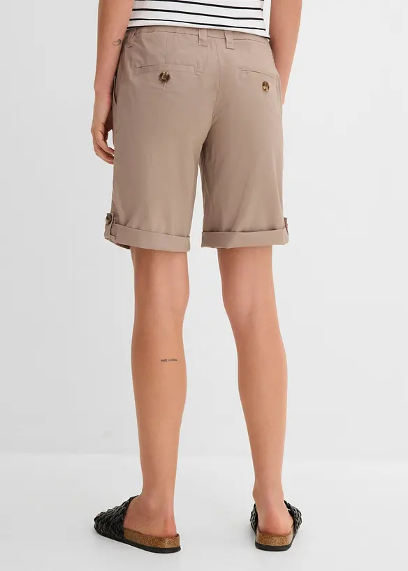 Stretch-Bermuda in braun von hinten - bonprix Stretch-Bermuda in braun von hinten - bonprix