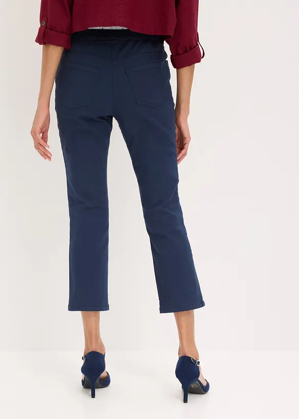 7/8 Schlupfhose mit Stretch in blau von hinten - bonprix 7/8 Schlupfhose mit Stretch in blau von hinten - bonprix