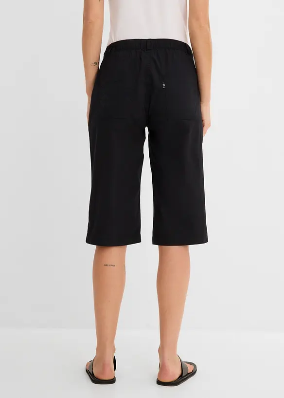 Long-Bermuda aus Baumwoll-Mix in schwarz von hinten - bonprix Long-Bermuda aus Baumwoll-Mix in schwarz von hinten - bonprix