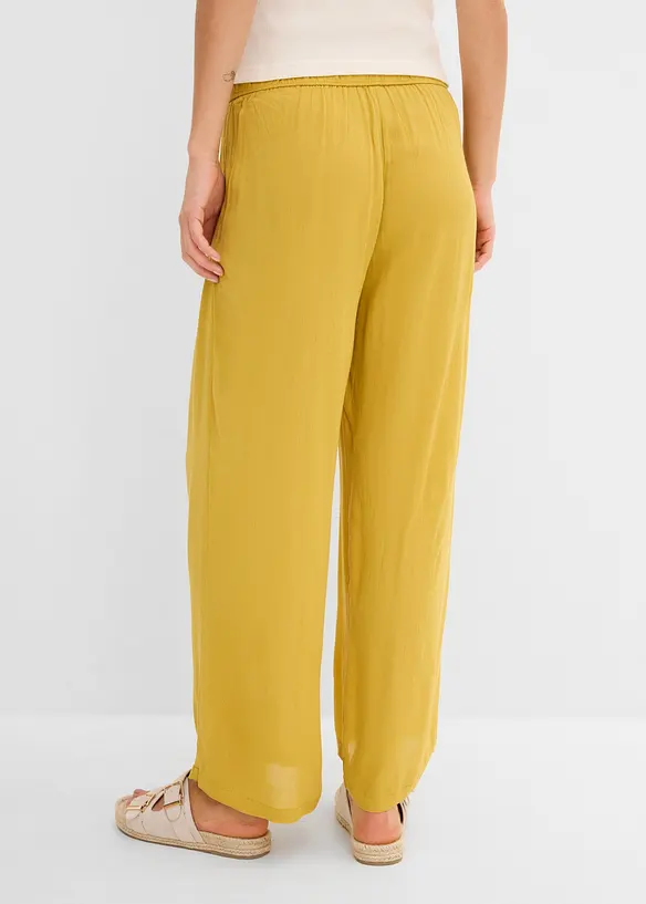Weite Hose in gelb von hinten - bonprix Weite Hose in gelb von hinten - bonprix