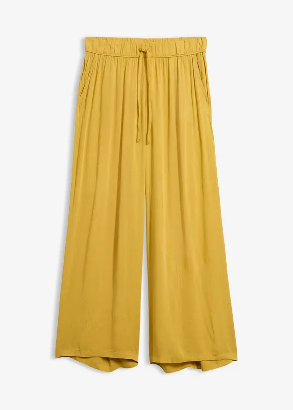 Weite Hose in gelb von vorne - bonprix Weite Hose in gelb von vorne - bonprix