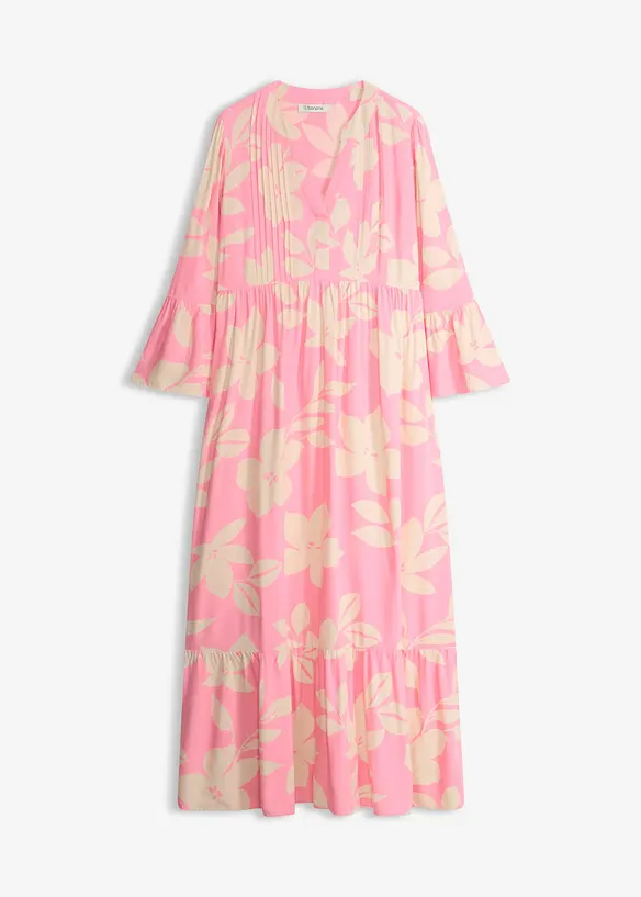 Maxikleid in rosa von vorne - bonprix