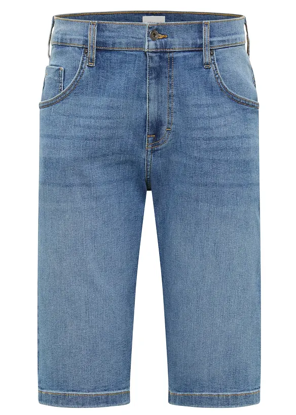 Mustang Jeans-Bermuda, Straight in blau von vorne - Mustang Jeans