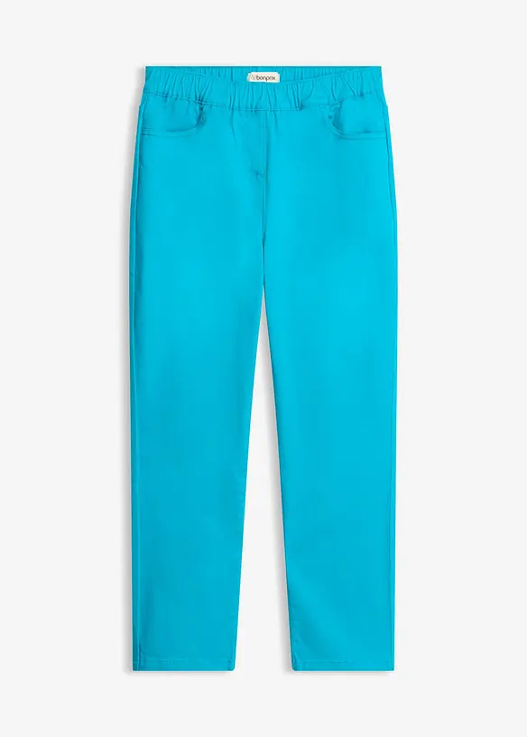 7/8 Schlupfhose mit Stretch in blau von vorne - bonprix 7/8 Schlupfhose mit Stretch in blau von vorne - bonprix