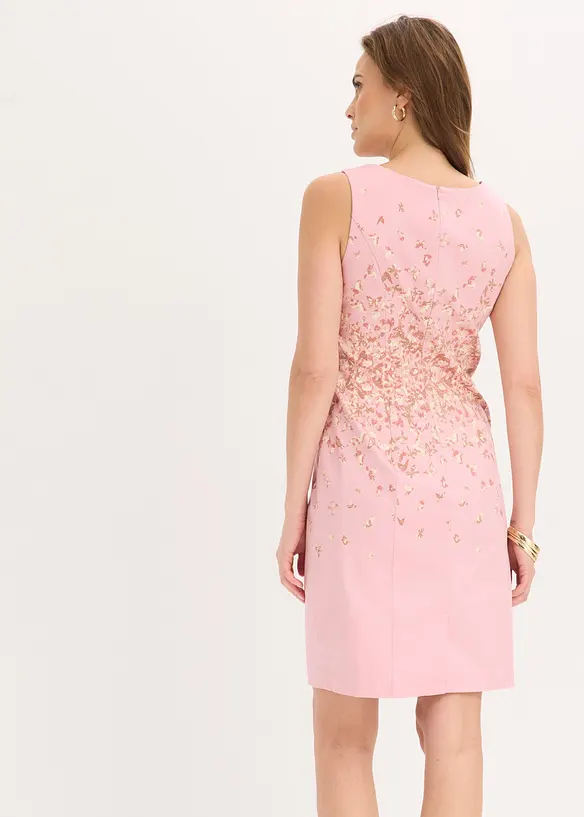 Etuikleid bedruckt in rosa von hinten (Totalaufnahme) - bonprix Etuikleid bedruckt in rosa von hinten (Totalaufnahme) - bonprix