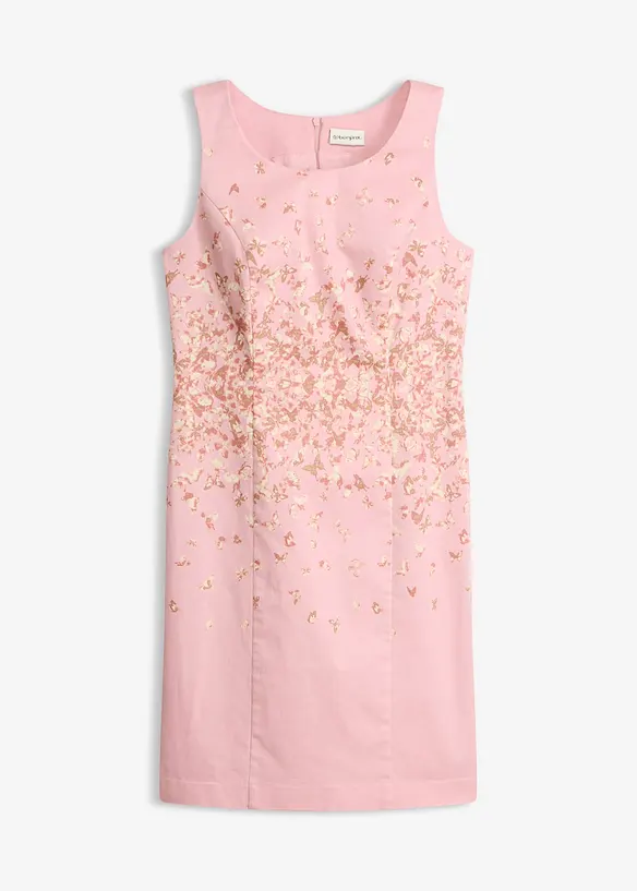 Etuikleid bedruckt in rosa von vorne - bonprix Etuikleid bedruckt in rosa von vorne - bonprix