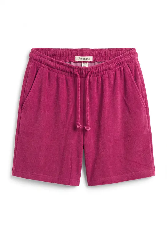 Shorts aus Frottee in pink von vorne - bonprix Shorts aus Frottee in pink von vorne - bonprix