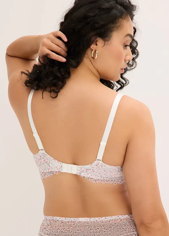 Minimizer-BH aus zarter Spitze in weiß von hinten (im Anschnitt) - bonprix