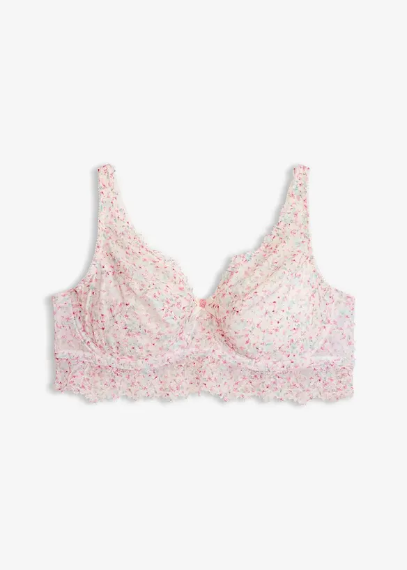 Minimizer-BH aus zarter Spitze in weiß von vorne - bonprix