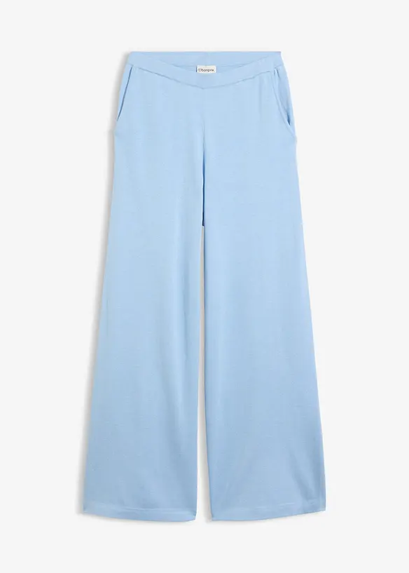 Culotte aus sommerlichem Strick in blau von vorne - bonprix Culotte aus sommerlichem Strick in blau von vorne - bonprix