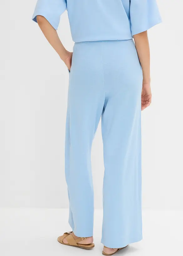 Culotte aus sommerlichem Strick in blau von hinten - bonprix Culotte aus sommerlichem Strick in blau von hinten - bonprix